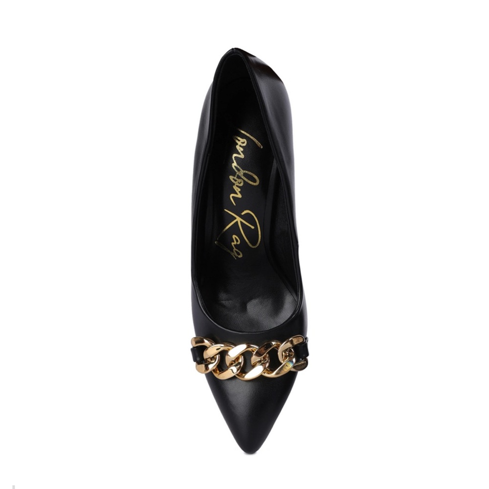 London Rag Majesty Block Heel Pumps 9